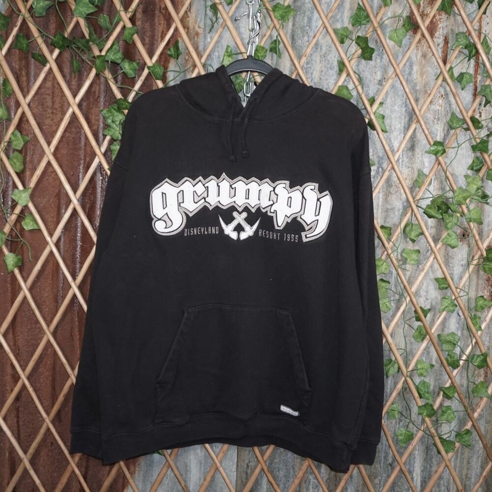 XL - Vintage Y2K Disney Hoodies grumpy disneyland resort